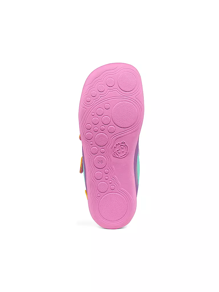 AFFENZAHN | Zapatillas deportivas descalzas para niños COTTON LUCKY Tucán creativo | Lila