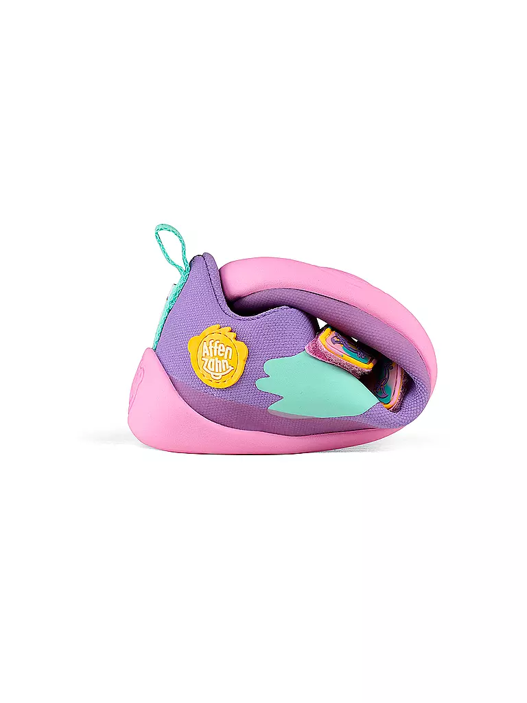 AFFENZAHN | Zapatillas deportivas descalzas para niños COTTON LUCKY Tucán creativo | Lila