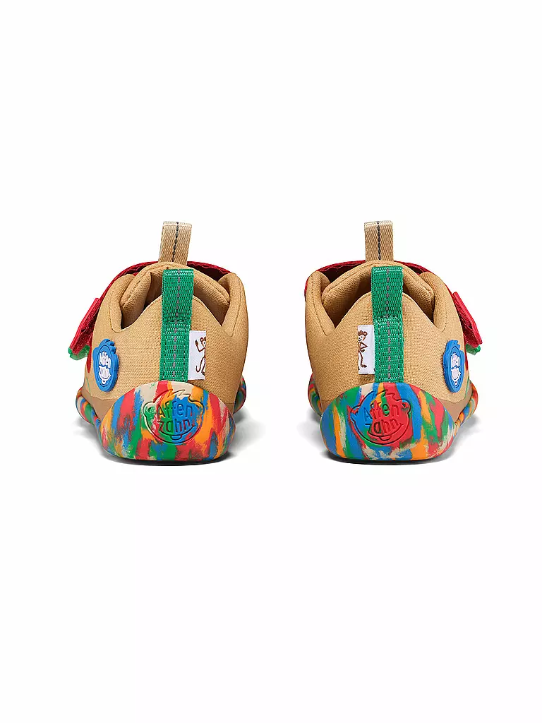 AFFENZAHN | Zapatillas deportivas descalzas para niños COTTON LUCKY | Beige