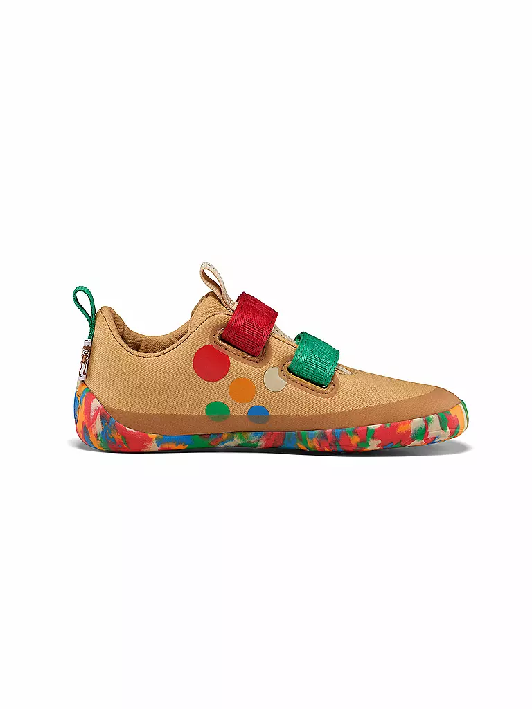 AFFENZAHN | Zapatillas deportivas descalzas para niños COTTON LUCKY | Beige