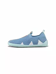 AFFENZAHN | Zapatos descalzos para niños - Zapatillas KNIT HAPPY Flinky Hai | Azul claro