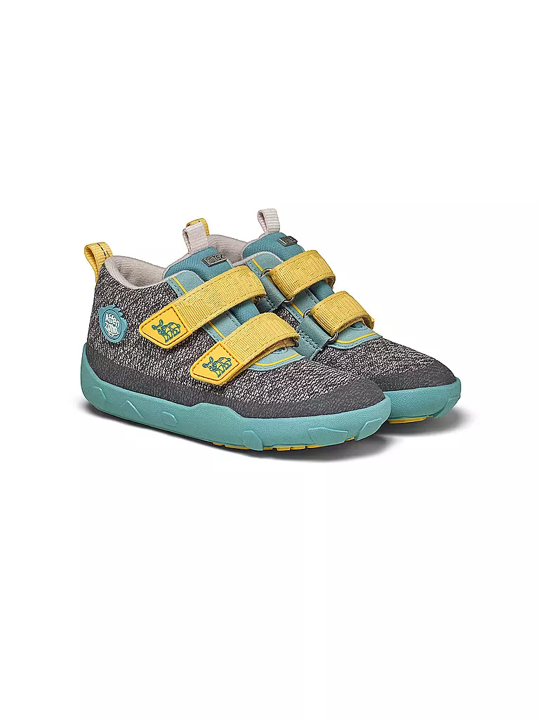 AFFENZAHN | Zapatos descalzos para niños - Zapatos de transición KNIT HAPPY Rhino | petrol