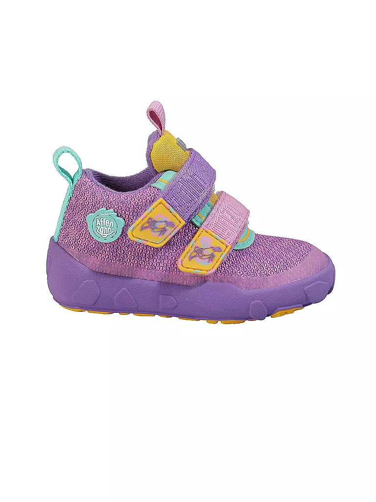 AFFENZAHN | Zapatos descalzos para niños - Zapatos de transición KNIT HAPPY Tukan | lila