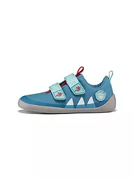 AFFENZAHN | Zapatillas deportivas descalzas para niños COTTON LUCKY Bär | Azul claro