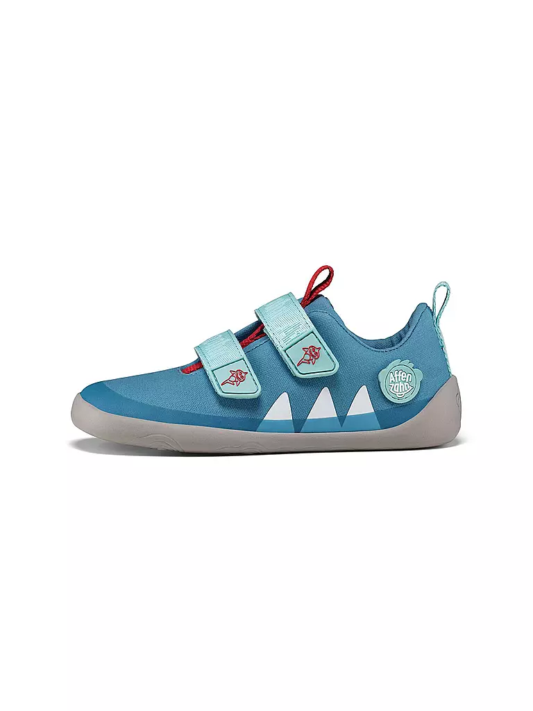 AFFENZAHN | Zapatos descalzos para niños COTTON LUCKY HAI | Azul claro