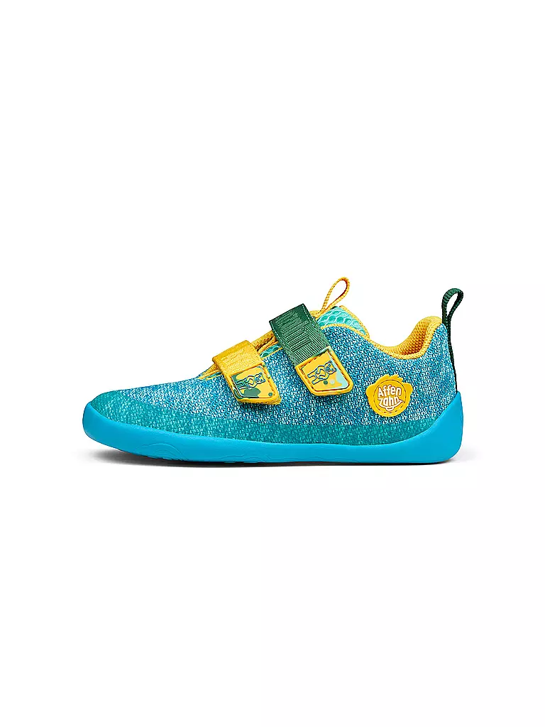 AFFENZAHN | Zapatos descalzos para niños KNIT HAPPY Bär | Turquesa