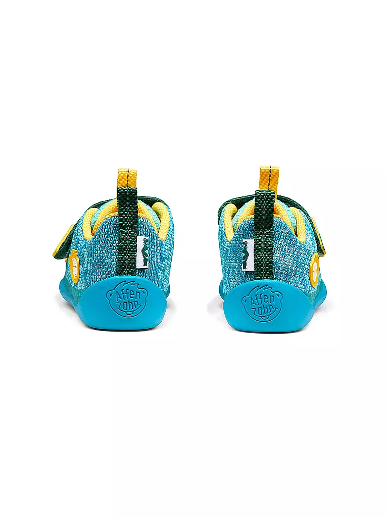 AFFENZAHN | Zapatos descalzos para niños KNIT HAPPY Bär | Turquesa