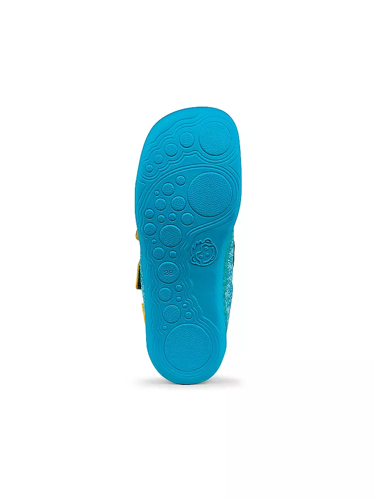 AFFENZAHN | Zapatos descalzos para niños KNIT HAPPY Bär | Turquesa