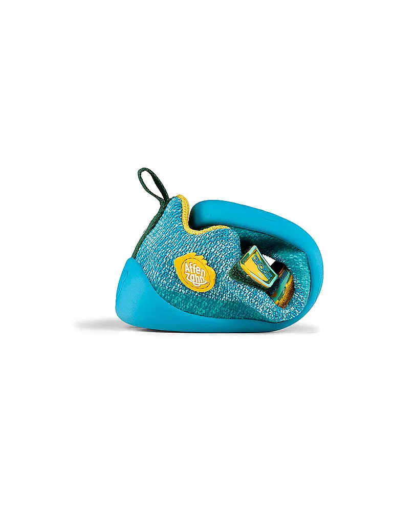 AFFENZAHN | Zapatos descalzos para niños KNIT HAPPY Bär | Turquesa