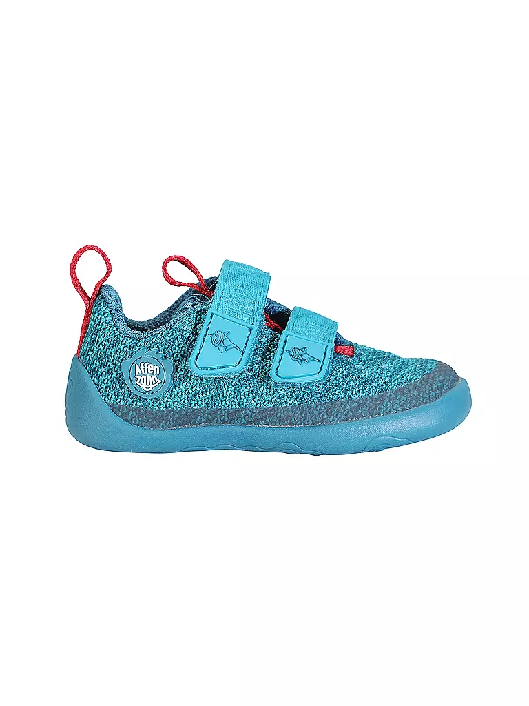 AFFENZAHN | Zapatos descalzos para niños KNIT HAPPY Hai | Azul