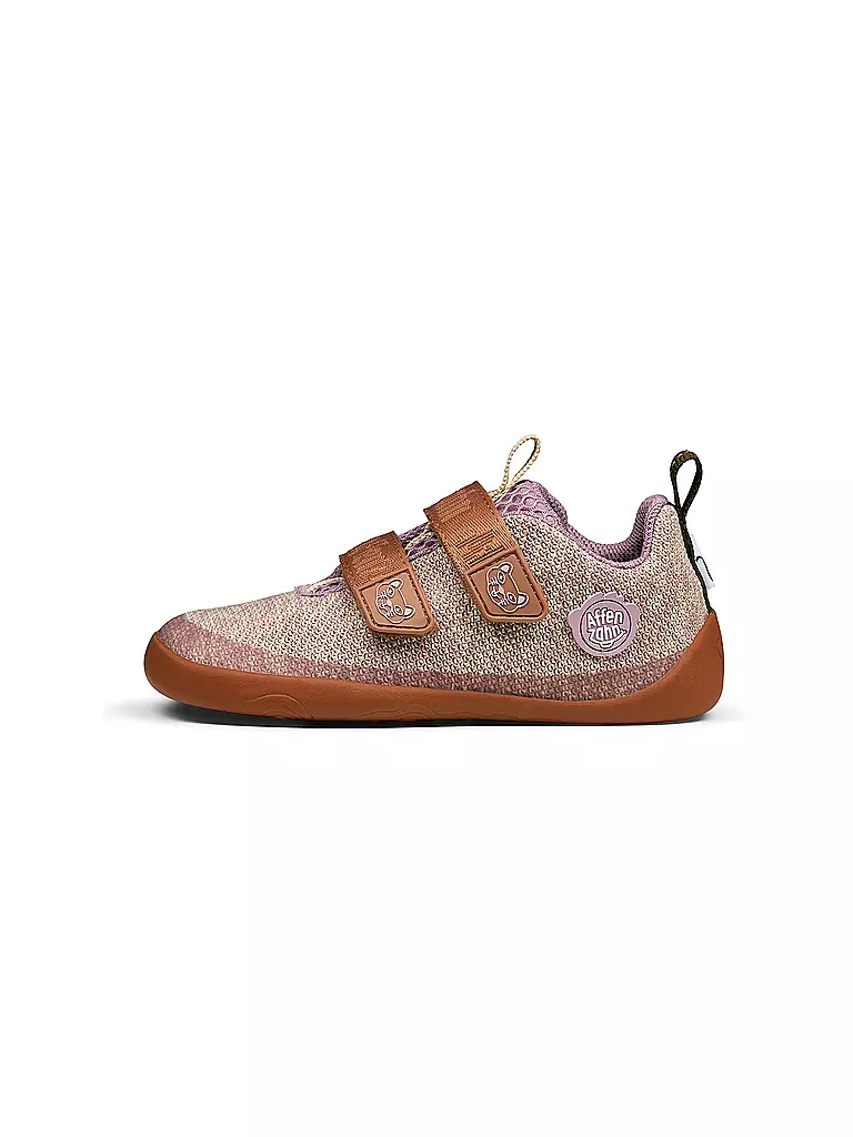 AFFENZAHN | Zapatos descalzos para niños KNIT HAPPY Katze | beige