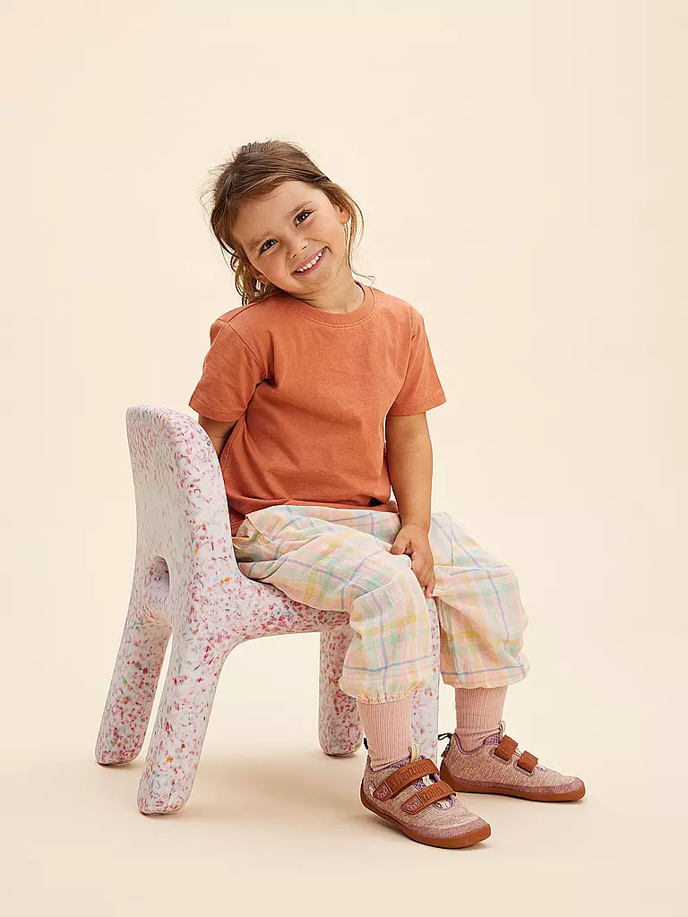 AFFENZAHN | Zapatos descalzos para niños KNIT HAPPY Katze | beige