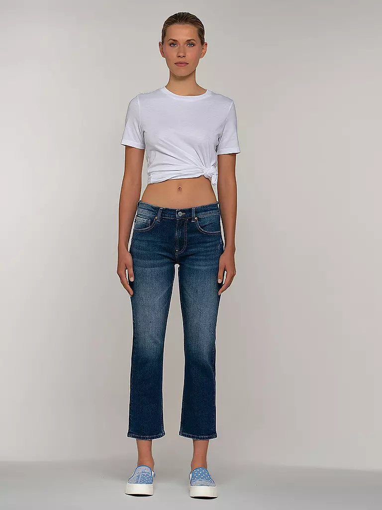 AG | Jeans Straight Girlfriend | Azul