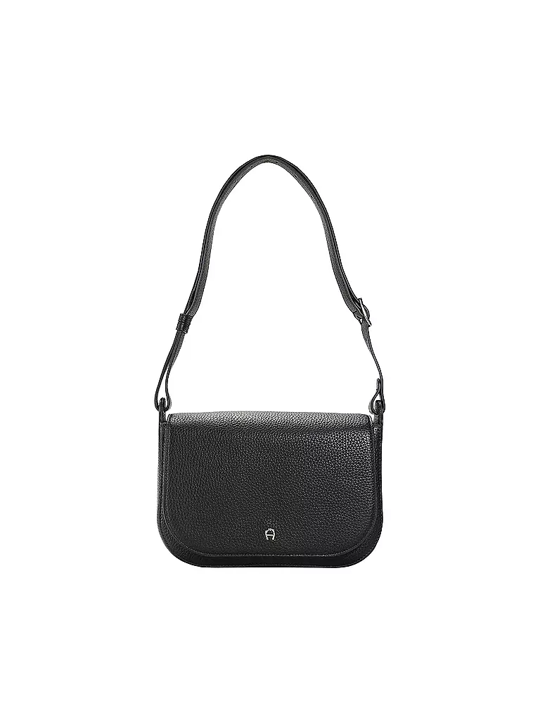 AIGNER | Bolso de cuero - Bolso bandolera PURA Medium | Negro