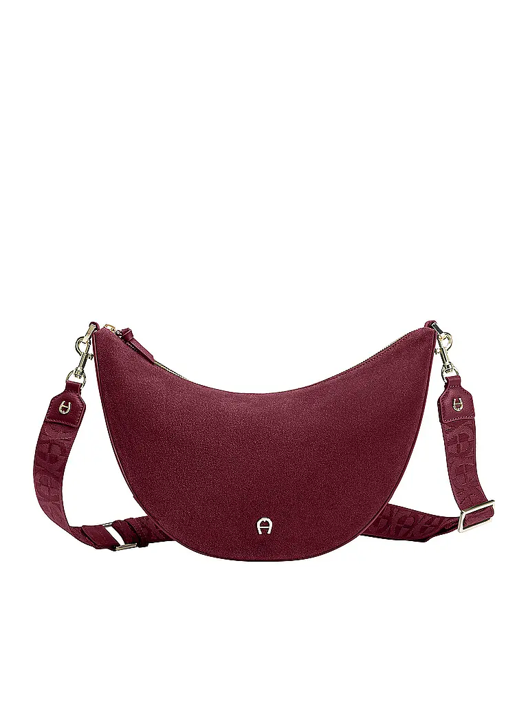 AIGNER | Bolso de cuero - Bolso bandolera ZITA Medium | Rojo oscuro