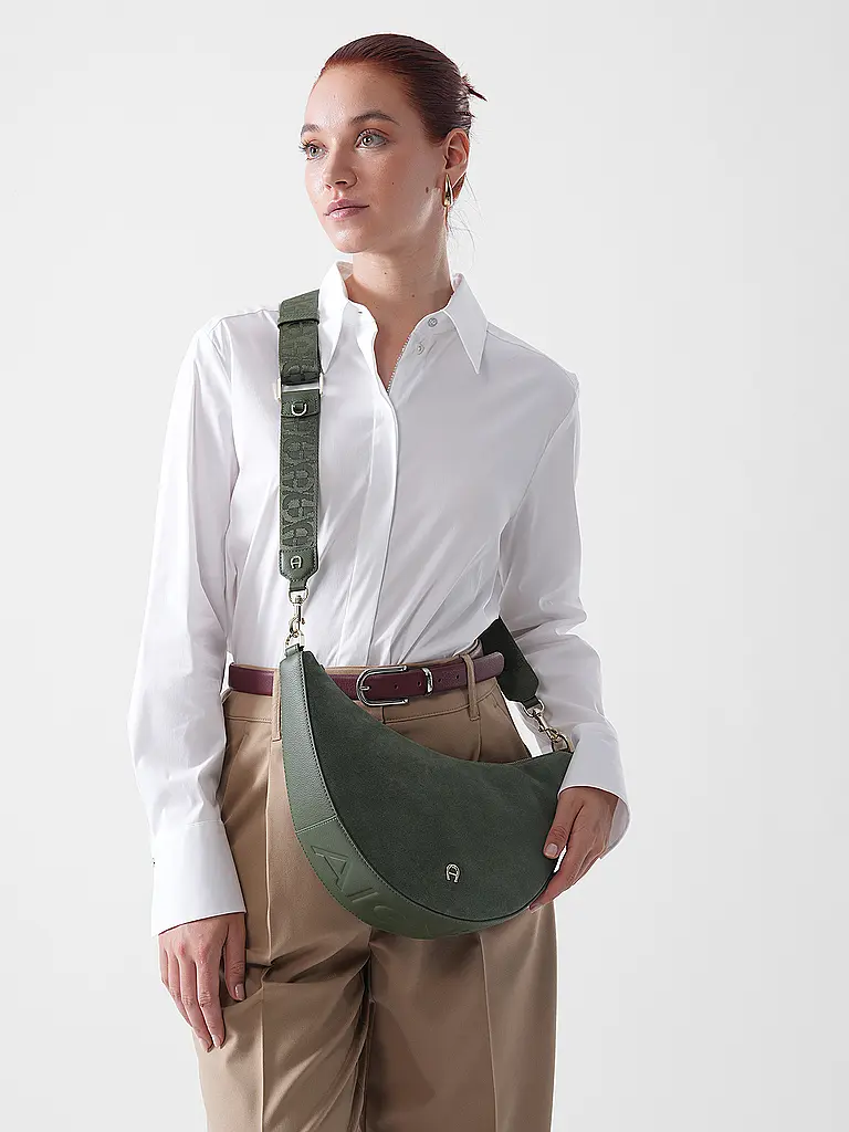 AIGNER | Bolso de cuero - Bolso bandolera ZITA Medium | Oliva