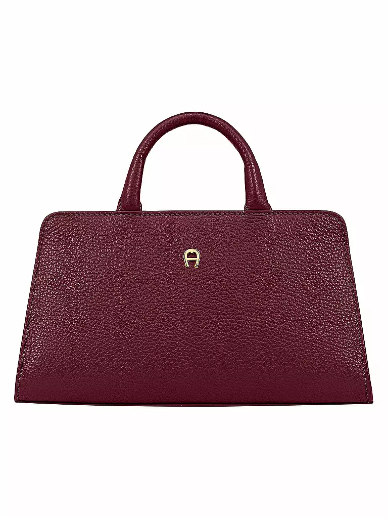 AIGNER | Bolso de cuero - Bolso de mano CYBILL Small | Rojo oscuro