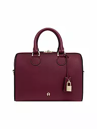 AIGNER | Bolso de cuero - Bolso de mano DELIA Small | Rojo oscuro