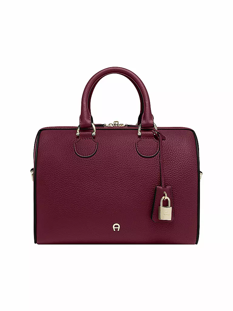 AIGNER | Bolso de cuero - Bolso de mano DELIA Small | Rojo oscuro