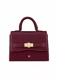 AIGNER | Bolso de cuero - Bolso de mano FARAH Small | Rojo oscuro