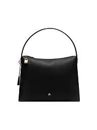 AIGNER | Bolso de cuero - Bolso Hobo DELIA Large | Negro
