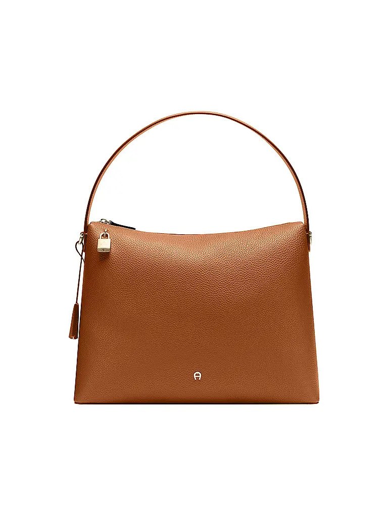 AIGNER | Bolso de cuero - Bolso Hobo DELIA Large | Marrón