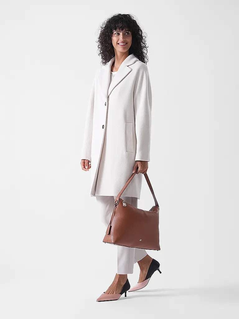 AIGNER | Bolso de cuero - Bolso Hobo DELIA Large | Marrón
