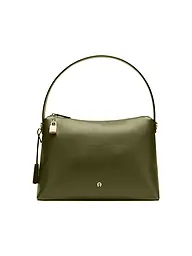 AIGNER | Bolso de cuero - Bolso Hobo DELIA Mediano | Oliva