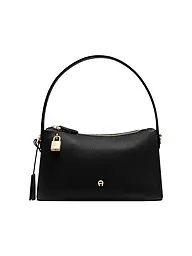 AIGNER | Bolso de cuero - Bolso Hobo DELIA Small | Negro