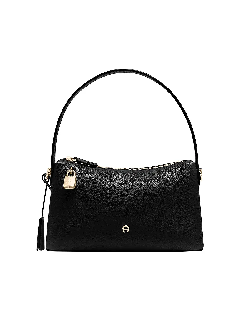 AIGNER | Bolso de cuero - Bolso Hobo DELIA Small | Negro