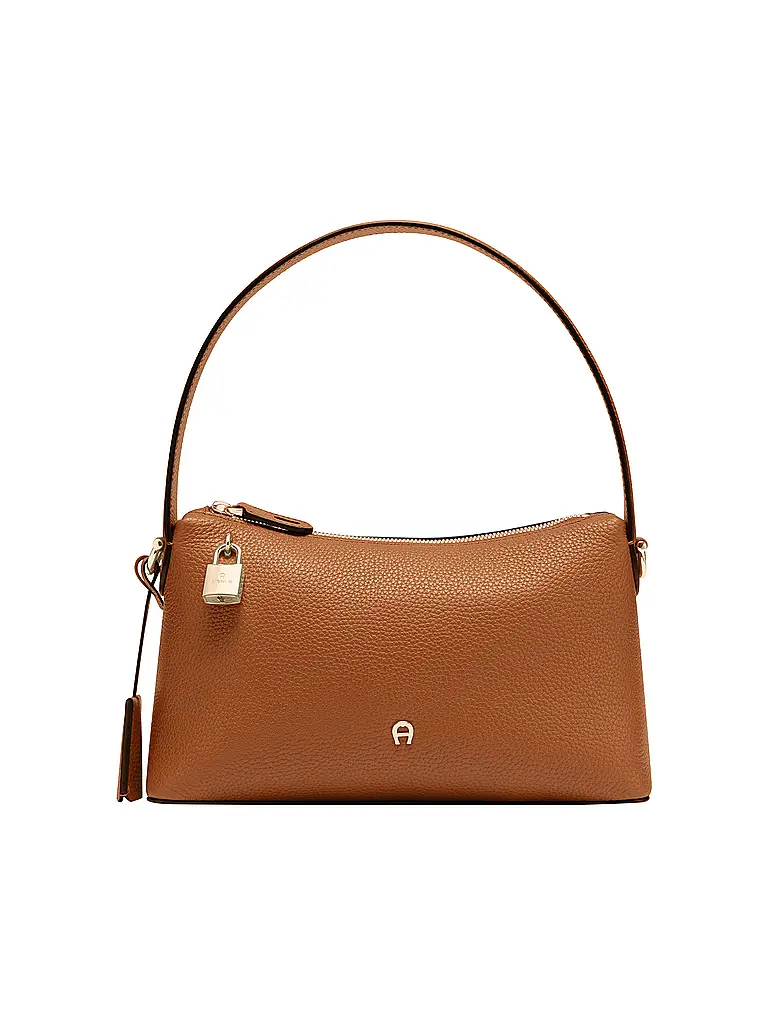 AIGNER | Bolso de cuero - Bolso Hobo DELIA Small | Marrón