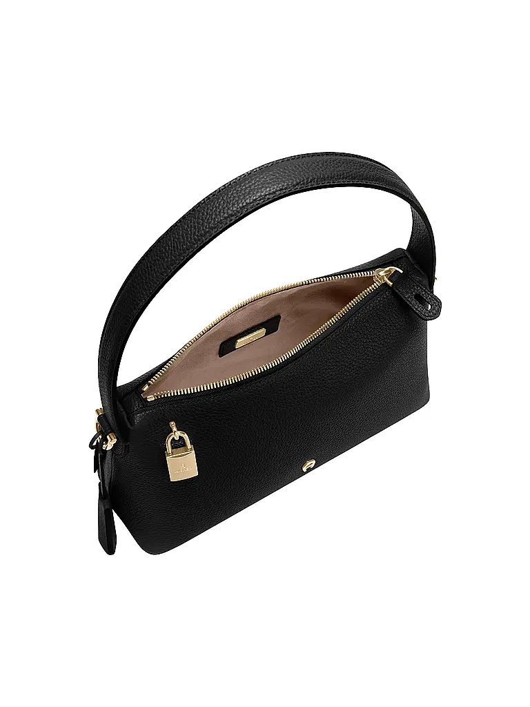 AIGNER | Bolso de cuero - Bolso Hobo DELIA Small | Negro