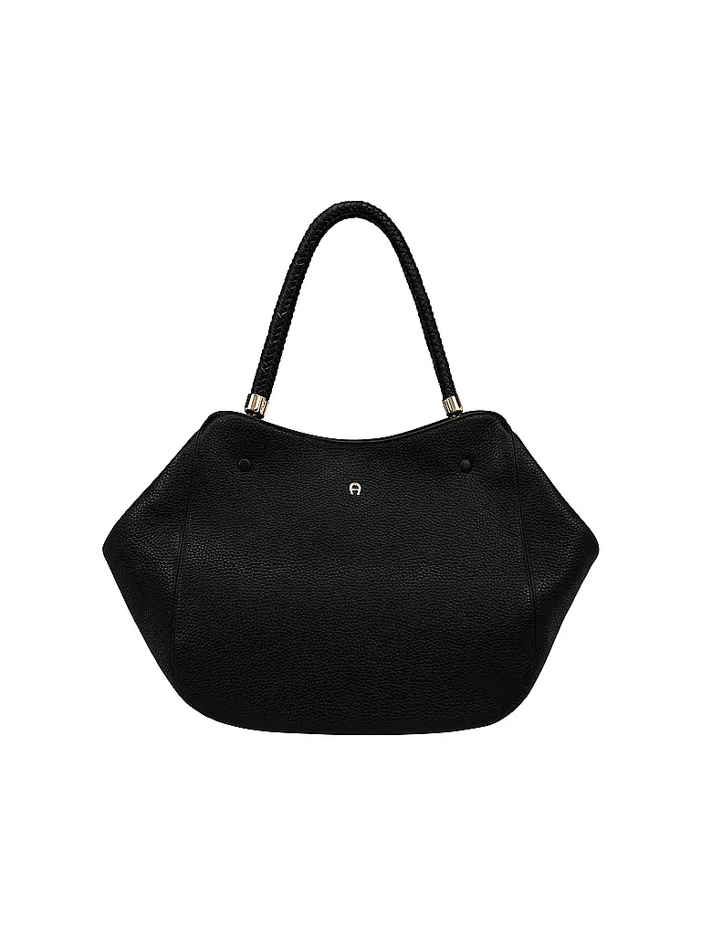 AIGNER | Bolso de cuero - Shopper CARRE SOFT Large | Negro