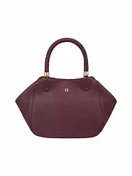 AIGNER | Ledertasche  - Shopper CARRE SOFT Medium | Rojo oscuro