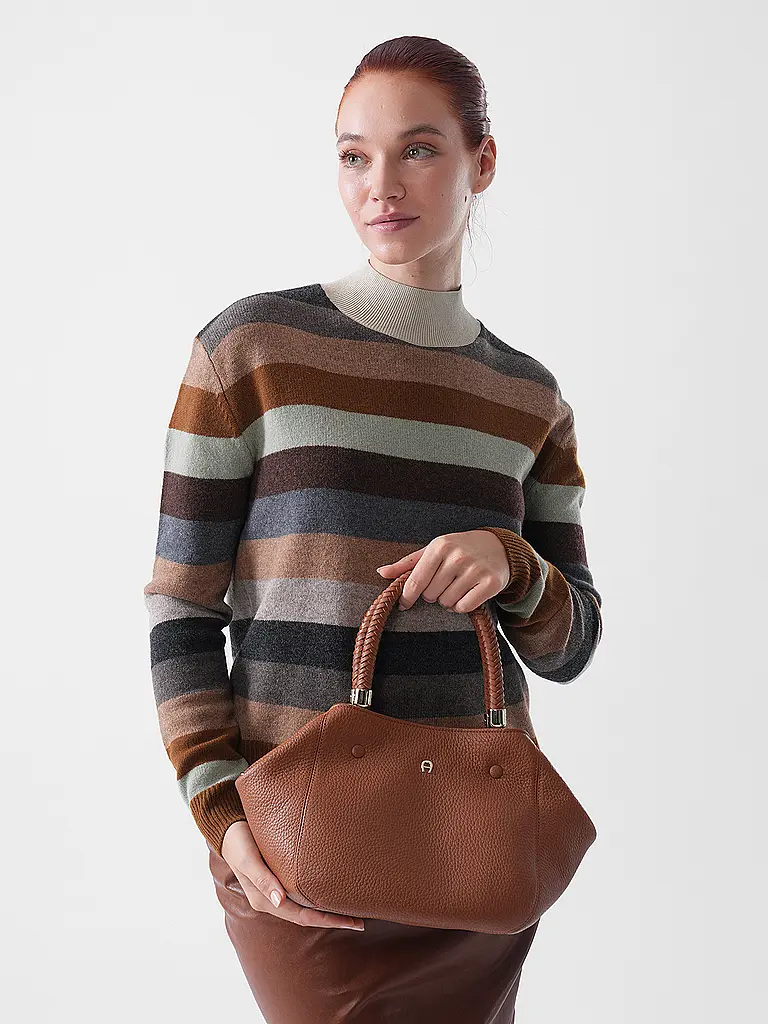 AIGNER | Ledertasche  - Shopper CARRE SOFT Medium | Marrón