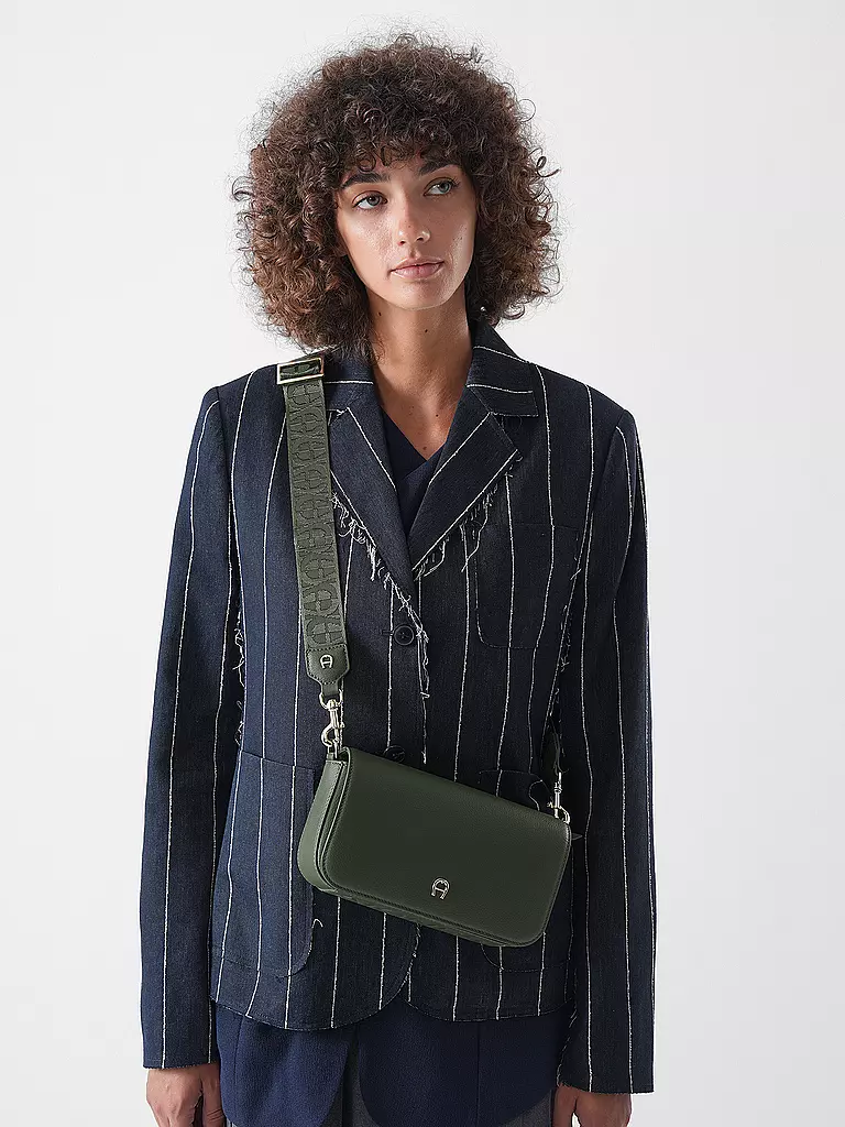 AIGNER | Ledertasche - Mini Bag ZITA Small | Oliva