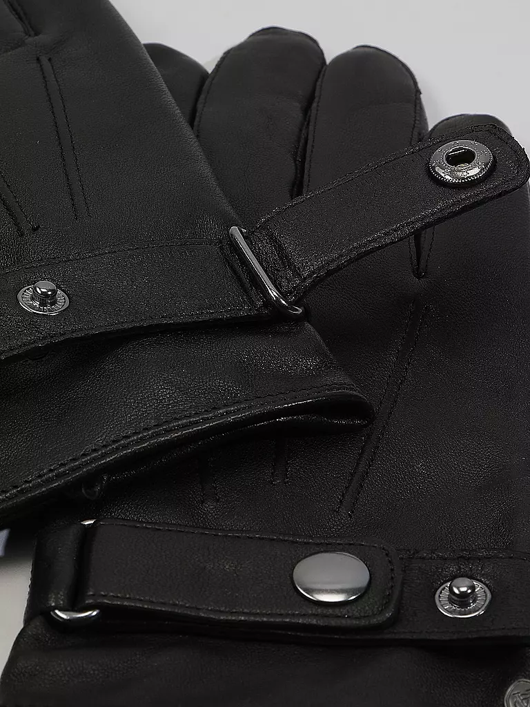 AKAROA | Guantes de cuero RON | Negro