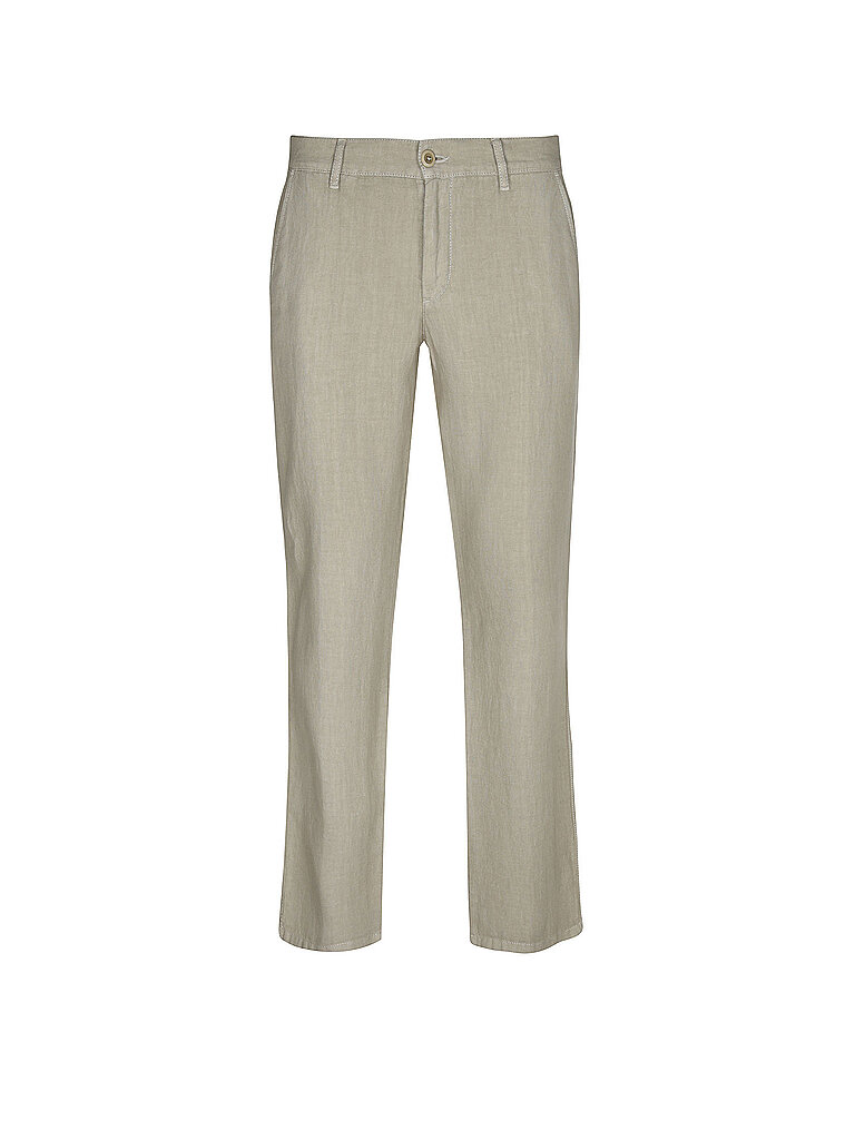 Pantalón de lino LOU-J marrón 32/L30