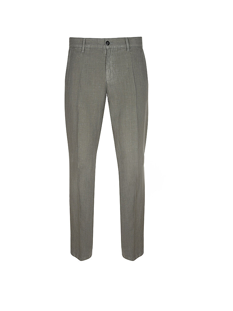 Pantalón de lino LOU-J oliva 36/L30