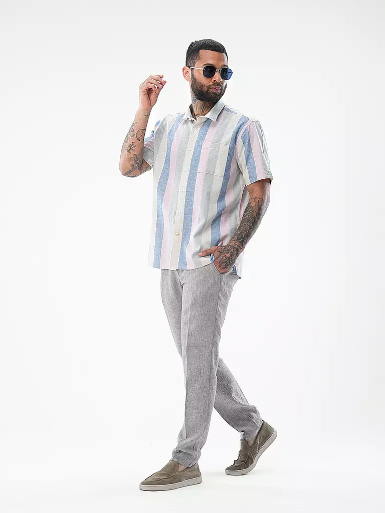 ALBERTO | Leinenhose STEVE  | Beige