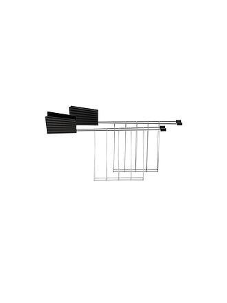 ALESSI | Pinza para sándwiches Plisse, 2 unidades, negro, MDL08 RACK B