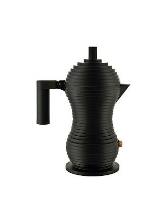 ALESSI | Cafetera exprés Pulcina Black Alu/Negro 1 Taza