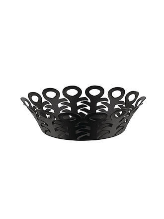 ALESSI | Cesta VIMINI 22cm Acero Inoxidable Epoxi. Negro