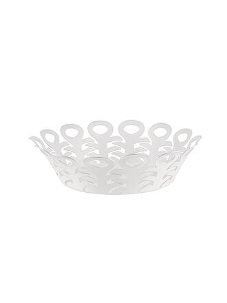 ALESSI | Cesto VIMINI 22cm Acero Inoxidable Epoxi. Blanco