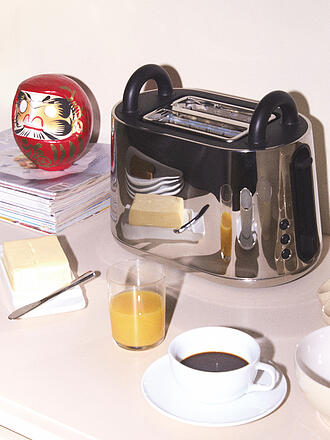 ALESSI | Tostadora TORU 2 rebanadas NE03/B Acero inoxidable 18/10