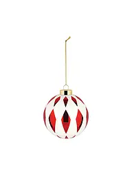 ALESSI | Adorno para árbol de Navidad 9cm DELIGHT Blanco/Rojo | Rojo