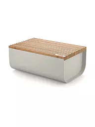 ALESSI | Brotkasten Mattina 34x21cm Gris cálido/Bambú | Gris claro