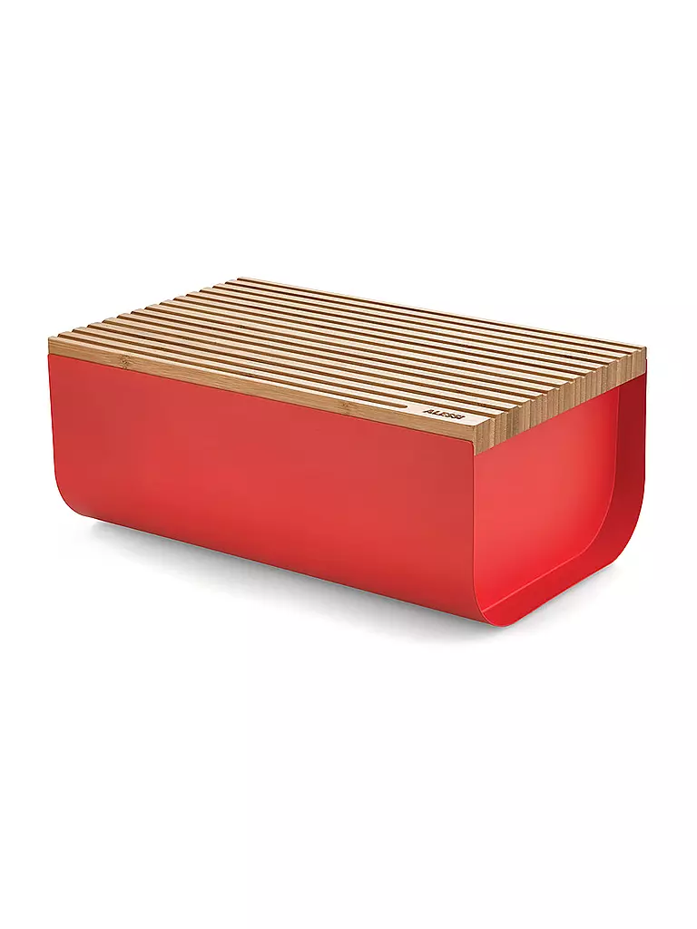 ALESSI | Brotkasten Mattina 34x21cm Rojo/Bambú | Rojo