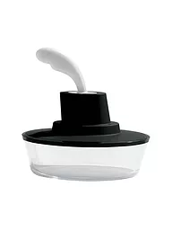 ALESSI | Butterdose Ship Shape 15,5cm Schwarz | Negro