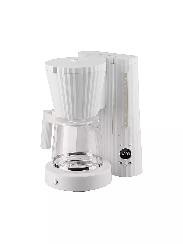 ALESSI | Cafetera de filtro Plisse 1,5l Blanco | weiss